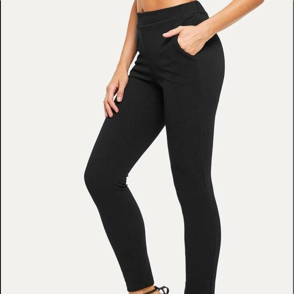 Elastic Waist Textured Pants - Picture 2 of 3